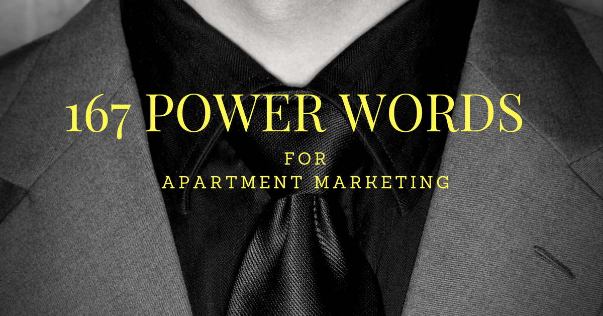 Apartment Marketing Ideas - 167 Power Words