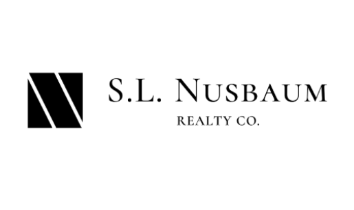 S.L. Nusbaum Realty Co. logo with a geometric N icon and serif wordmark