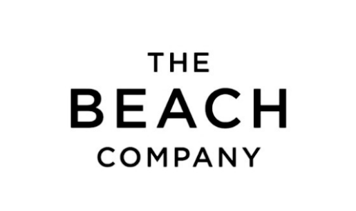 The Beach Company logo displayed in bold black text with "The" and "Company" in smaller letters above and below