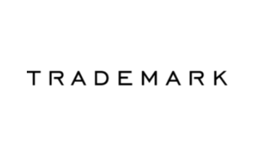 Trademark logo displayed in bold, spaced-out black capital letters on a white background