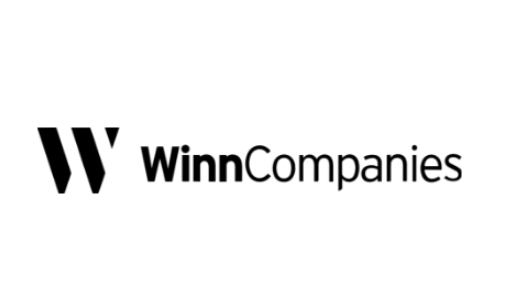 WinnCompanies logo featuring a bold W mark beside the company name in black text