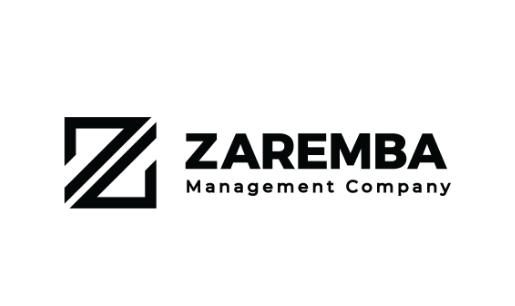 Zaremba Management Company logo featuring a geometric Z mark alongside the company name