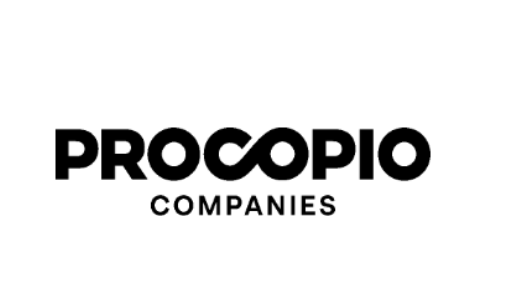 Procopio Companies logo in bold black text with interlocking O shapes