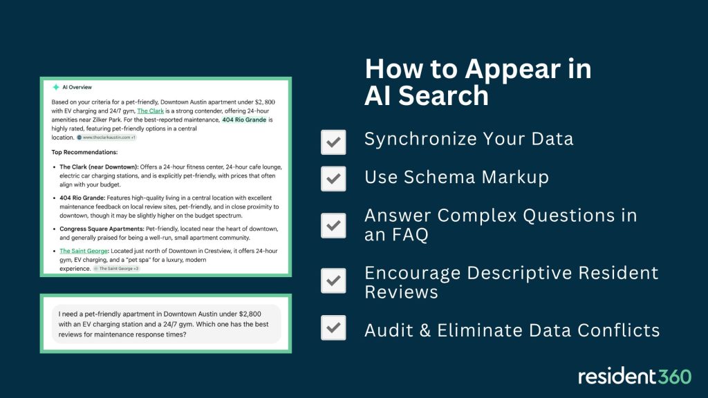 Getting your property to appear in multifamily AI search