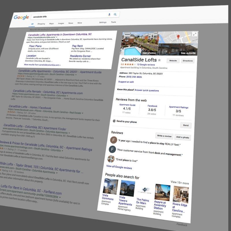 Multifamily SEO for apartments Google Business Listings