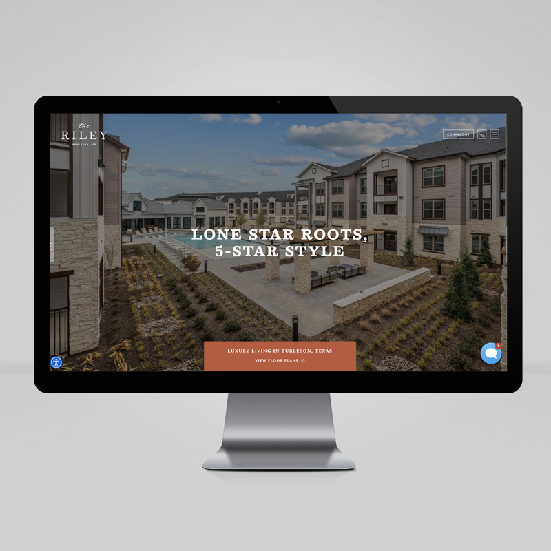 Resident360 Apartment Website Design for The Riley