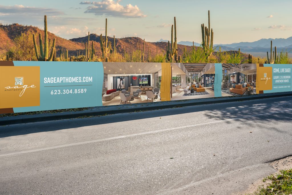 apartment marketing banners and signs