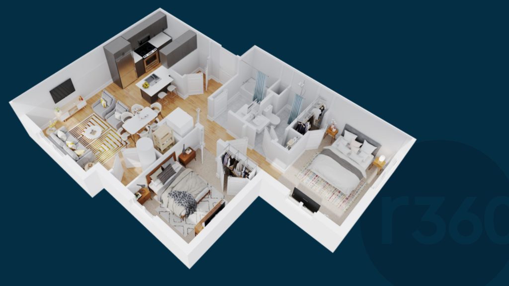 When was the last time your property updated its apartment floorplans? 3D floorplans are easy to read and offer deeper insight and realistic imaging of the space. You can even demonstrate what the unit with furniture would look like, and then offer a virtual tour!