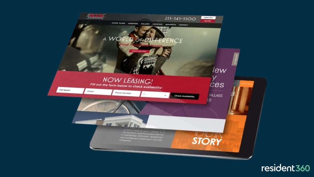 multifamily websites for apartments CTA conversions